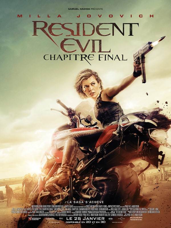 Affiche du film Resident Evil : chapitre final 873