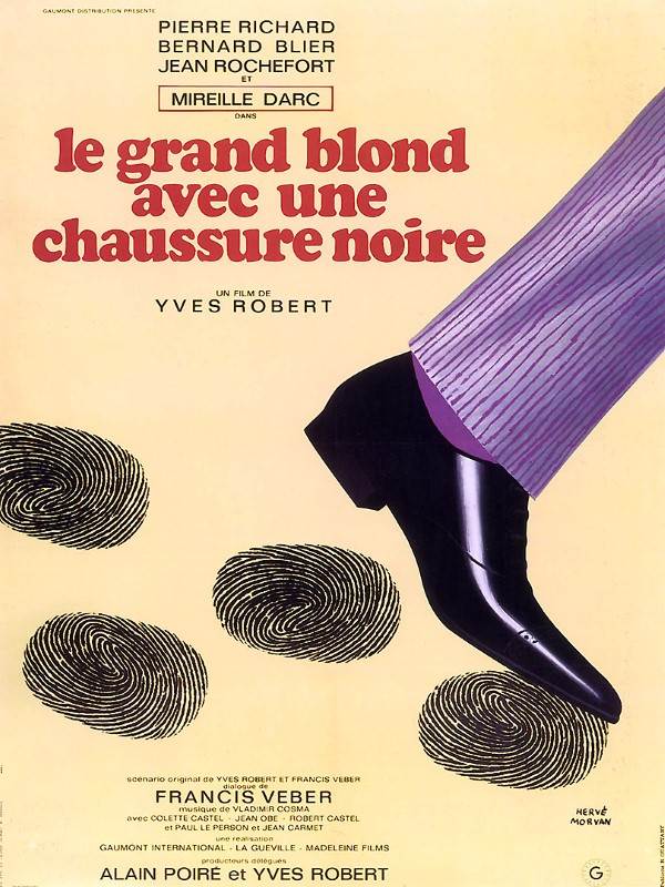 Affiche du film Le Grand Blond avec une chaussure noire 8813