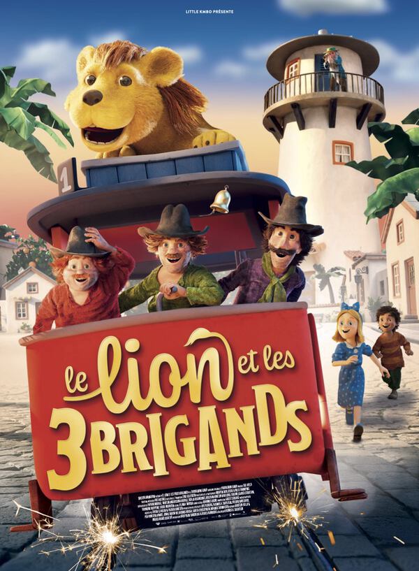 Affiche du film Le Lion et les trois brigands 193637